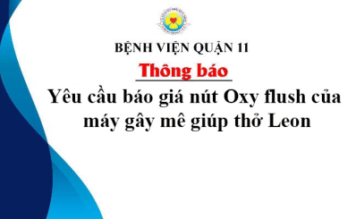 Yêu cầu báo giá nút Oxy flush của máy gây mê giúp thở Leon